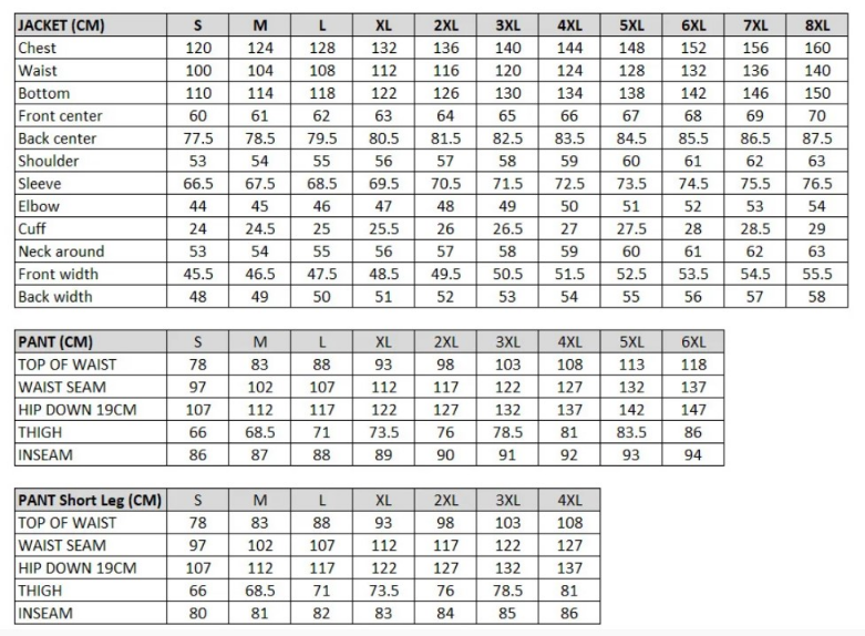 rjays adventure touring size chart-999